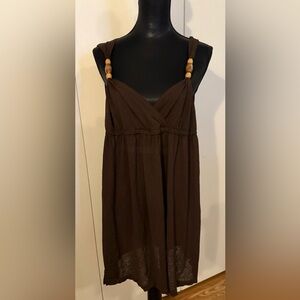Avenue Brown Swim Cover-Up